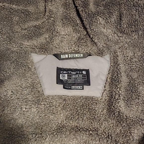 Carhartt Men's Charcoal Puffer Jacket - Picture 3 of 7